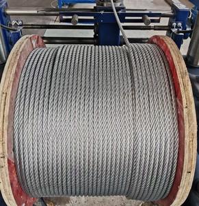 חבל פלדה פחמן גבוהה חוט פלדה 6 x36s + iwrc 7x19 מגולוון מנופים נירוסטה ציור קר כיוון פלדה - Product Image 2