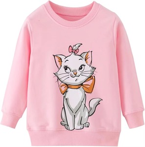 Sudadera con capucha oversize para niñas, de moda, con bloques de color, de forro polar, con hombros caídos, tipo jersey para niños - Product Image 1