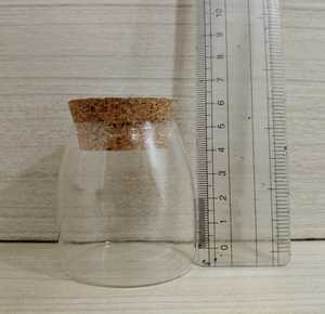 Clear Glass Mini Jar with <b>Cork</b> Lid - Product Image 1