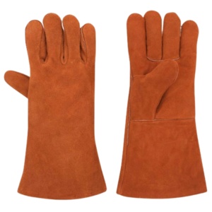 Gants de soudage en cuir de vachette pleine fleur, résistants à l'abrasion, à la chaleur et aux étincelles, pour la construction et la protection des mains des soudeurs - Product Image 1