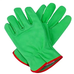 Long-Lasting Sheep Grain Leather Reflective Safety Work <b>Gloves</b> for Industrial Construction Enhanced Hand Protection - Product Image 6