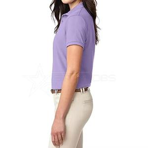 Camiseta Polo Básica de Color Sólido para Mujer, Camiseta Polo Informal para el Trabajo, Camiseta Polo de Algodón Premium para Mujer - Product Image 6