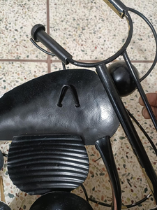 Modern Metal Bike Desk <b>Clock</b>-Unique Home Decor and Functional Quartz Timepiece - Product Image 2