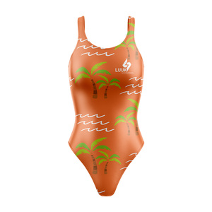 Trajes de Baño de una Pieza con Diseños Impresos Personalizados, OEM ODM, Ecológicos, Transpirables, Antibacterianos, Resistentes al Viento, con Cuello Redondo - Product Image 2