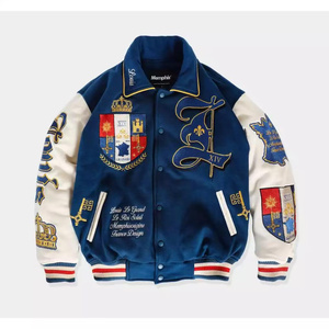 Fabricant de vestes universitaires, veste pull universitaire personnalisée, maillot de football pour hommes, veste de baseball vierge pour hommes en gros - Product Image 1