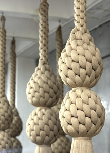 Natural Wall Hanging Large Woven Cotton Rope Wall <b>Art</b> for Living Room Bedroom Home Interior Decor Rustic Chic - Product Image 3