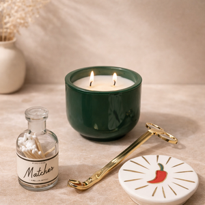 Vaso de cerámica de lujo para velas con pedestal elevado, doble asa, resistente al calor, pared gruesa, acabado liso, decoración del hogar, soporte para velas de múltiples mechas - Product Image 6