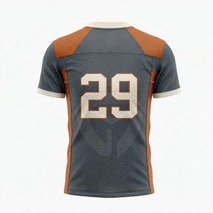 Maillot de football américain personnalisé pour homme, léger, respirant, avec nom et numéro, coupe athlétique confortable - Product Image 2