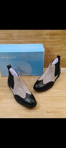 Botas Chelsea de Tobillo de Cuero Genuino con Punta Redonda, Cierre de Cremallera, Suela de Goma Antideslizante, Estilo Otoñal, Color Negro Sólido - Product Image 1