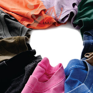 T-shirt vierge personnalisé avec logo imprimé DTG, 100% coton, effet délavé, pour homme, style vintage, unisexe, coupe oversize - Product Image 2