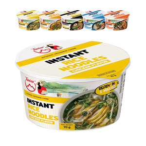 บะหมี่กึ่งสำเร็จรูปรสไก่แบบแห้ง ผู้ผลิตโดยตรง OEM ปราศจากกลูเตน คุณภาพส่งออกพรีเมียม ราคาโรงงาน - Product Image 1