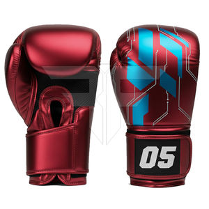 Guantes de Boxeo de Cuero de Buena Calidad con Logotipo Personalizado, Absorción de Humedad, Cierre de Gancho y Bucle para Competencia de Boxeo, Talla Grande, Transpirables - Product Image 2