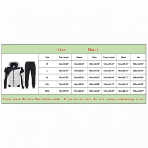 Nouveaux ensembles deux pièces pour hommes, grande taille, à capuche, respirants, écologiques, légers, pour le sport, avec logo personnalisé, jogging décontracté, hiver - Product Image 6