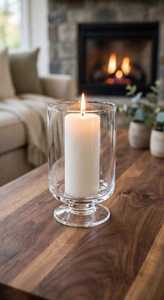 Vase en verre transparent côtelé résistant à la chaleur, support cylindrique pour fleurs, décoration de table pour Noël, la Saint-Valentin, la maison - Product Image 4