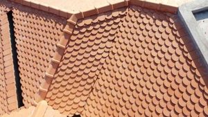 Azulejos de techo Bibber de corte redondo tradicional de alta calidad 265x160x12,5mm tamaño muchos colores gran oferta para aplicaciones de construcción - Product Image 5