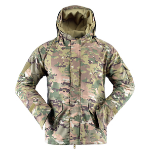 Conjunto de Ropa de Caza de Alta Calidad, Personalizado OEM, con Estampado de Camuflaje, de Poliéster/Nailon, Transpirable, Resistente al Viento e Impermeable - Product Image 1