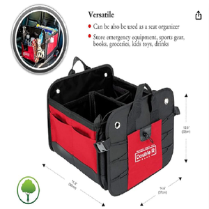 DOUBLE R BAGS Organizador de Carga Premium para Automóvil, Plegable, Impermeable, de Poliéster, con 4 Compartimentos y 7 Bolsillos - Product Image 5