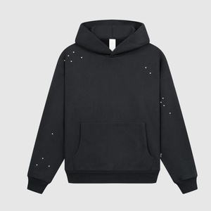 Sudadera con Capucha Personalizada para Hombre, Fabricante de Sudaderas con Logotipo de Pedrería, Servicio OEM - Product Image 1