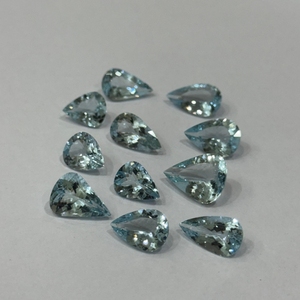 Aigue-marine bleue naturelle transparente de dernière génération, forme goutte d'eau, taille libre 2-7 carats, bonne qualité, non traitée, pierre précieuse en vrac de Madagascar - Product Image 4