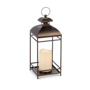 Wholesale Rustic Metal <b>Candle</b> Lantern Hanging Glass <b>Candle</b> <b>Holder</b> Vintage Farmhouse Decor Table Centerpiece Outdoor Wedding - Product Image 2