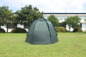 Carpa Hexagonal para Acampar al Aire Libre, de una Sola Capa, de Poliéster, de Apertura Rápida, Fácil de Instalar, con Sistema de Varillas de Fibra de Vidrio, Refugio Verde para Pesca - Product Image 2