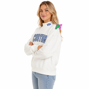 Sweat-shirt personnalisé d'hiver à col montant, broderie frontale, coupe oversize, style streetwear, 100% coton, respirant, anti-boulochage, écologique - Product Image 4