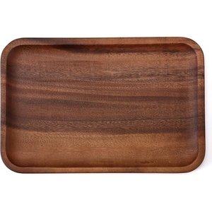 Bandeja de Madera Sólida para Servir Té, Café, Aperitivos y Comida, con Asas, para Uso Doméstico, Venta al por Mayor, Ideal para Cocina, Hotel y Desayuno - Product Image 2