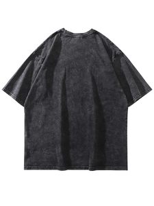 Custom Streetwear T-<b>Shirt</b> for Men High Quality Acid Wash Heavyweight Boxy Fit T-<b>shirts</b> Oversized Drop Shoulder Cotton Graphic - Product Image 5
