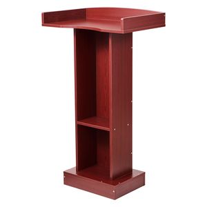 Leggio in Legno dal Design Elegante da 41 Pollici, Podio in MDF con Ampia Superficie di Lettura e Supporto per Laptop per Applicazioni Scolastiche - Product Image 1