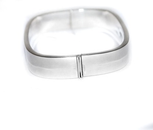 Memoria Jewels Trendy Elegant Square Shape 925 <b>Solid</b> Sterling <b>Silver</b> Cuff <b>Bracelet</b> Women's Fine Jewelry Birthday Party Gifts - Product Image 3