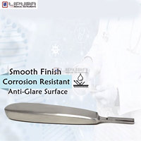 Haute qualité # 8 Poignées de scalpel en acier inoxydable à alimentation manuelle pour instruments chirurgicaux, médicaux, de laboratoire et de loisirs MOL