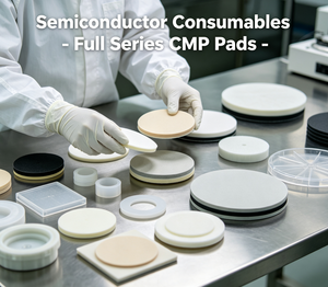 Factory Supply Abrasive Pad for Stainless Steel Wafer Polishing Chemical Mechanical Planarization <b>Disc</b> 100mm Diameter <b>Plastic</b> - Product Image 2
