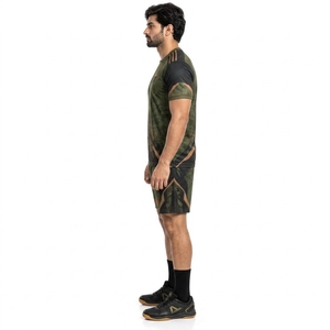 Conception respirante idéale pour l'entraînement au handball, kits de handball, ensemble maillot et short athlétique professionnel, tissu confortable - Product Image 3