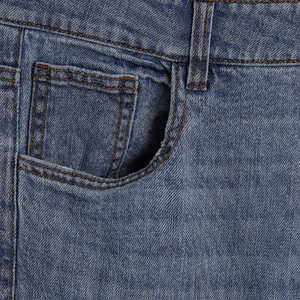Jean en denim délavé aux enzymes, coupe large, taille haute, extensible, coupe ample, en coton uni, pour usage quotidien décontracté, été et printemps - Product Image 3