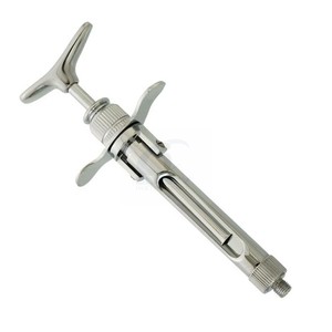 CLASTY INSTRUMENTS Seringue dentaire auto-aspirante en acier inoxydable, manuelle, réutilisable, autoclavable, certifiée CE, instrument de classe I - Product Image 2