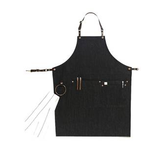 Chaleco de Trabajo Ligero de Lona para Restaurante, Delantal con Logotipo Personalizado, Ropa para Personal de Bar, Uniformes Duraderos y Lavables para Camareros de Comedor - Product Image 2