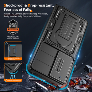 Étui de protection <span class=keywords><strong>pour</strong></span> appareil photo de téléphone Armor <span class=keywords><strong>pour</strong></span> Samsung S24 S25 S26 Ultra A26 A17 A36 A56 Coque en TPU souple PC Texture fibre de carbone - Product Image 5