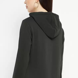 Sudadera con capucha para mujer, cómoda, de lana, informal, para invierno, sudadera con capucha de algodón relajada para el día a día, sudadera con capucha para mujer. - Product Image 5