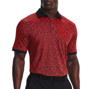 Polo à manches courtes en tricot pour homme, imprimé à pois noir et blanc, décontracté, respirant, coupe classique - Product Image 5