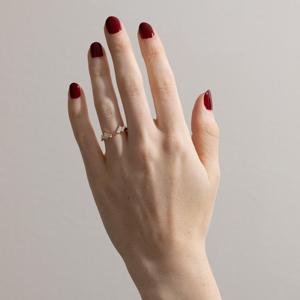 Custom Baguette Lab Grown Diamond Stackable Ring 14K 18K Solid Gold Open <b>Gap</b> Cuff Wedding Band Wholesale OEM Jewelry Supplier - Product Image 2