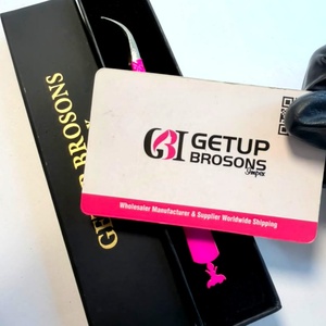 แหนบดัดขนตาสแตนเลส GETUP BROSONS ปลายโค้งมน เครื่องมือความแม่นยำสูง สำหรับต่อขนตา บรรจุกล่อง - Product Image 2