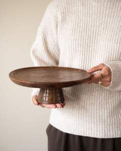 ขาตั้งเค้กไม้ยอดนิยม ทนทาน เป็นมิตรกับสิ่งแวดล้อม ทนความร้อน ไม่ติดกระทะ ล้างในเครื่องล้างจานได้ อุปกรณ์สำหรับวางเค้กสำหรับใช้ในครัวเรือน - Product Image 3