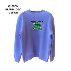 Fabricants de vêtements promotionnels homme pull col rond sweats à capuche polaire décontracté mode logo personnalisé impression hoddies - Product Image 6