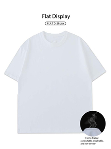 เสื้อยืดคอกลมผ้าฝ้าย 100% น้ำหนัก 210 กรัม ทรงลำลอง ระบายอากาศดี เป็นมิตรต่อสิ่งแวดล้อม ไม่ทำให้เหงื่อออกง่าย แขนสั้น ผลิตในบังคลาเทศ ราคาโรงงาน รับผลิตแบบ OEM - Product Image 2