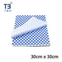 Papier d'emballage pour sandwichs et burgers, qualité supérieure, anti-graisse, 30x30cm, adapté aux propriétaires de stands alimentaires, aux fournisseurs d'événements et de fêtes.