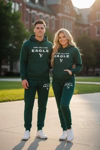 Chándal Negro Personalizado para Parejas, Sudadera con Nombre Personalizado - Product Image 6