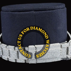 Fully Iced White Gold Moissanite Diamond Chronograph Dial With Classic Features Trendy Unisex Branded Collection Fashion Watch - Product Image 2