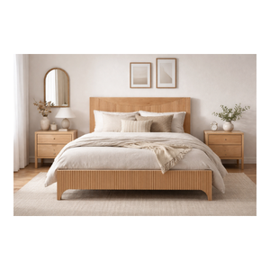 HAVASU RANGE Modern Design Eco-Friendly Durable Bedroom Furniture Made In Vietnam Direct Supply Low Price Wooden <b>Bed</b> - Product Image 1