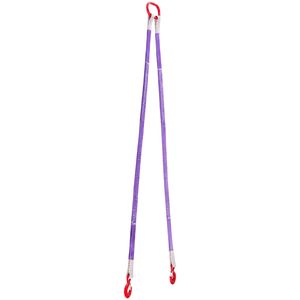 2 sangles de levage robustes de 4400 lb de capacité, 1,5 m, en polyester, avec crochets épaissis, sangle de treuil de 1 tonne pour un levage facile - Product Image 5