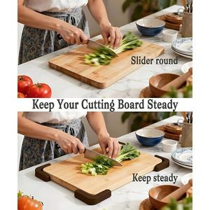 Piedini Antiscivolo in Silicone Marrone per Taglieri, Riutilizzabili e Rimovibili, per Piani di Lavoro da Cucina e Blocchi da Taglio - Product Image 2